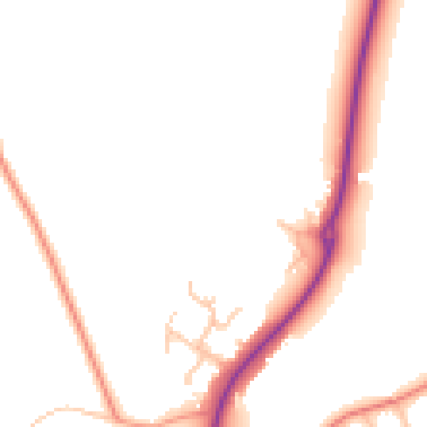 Daytime road noise heatmap for ST19 5FP