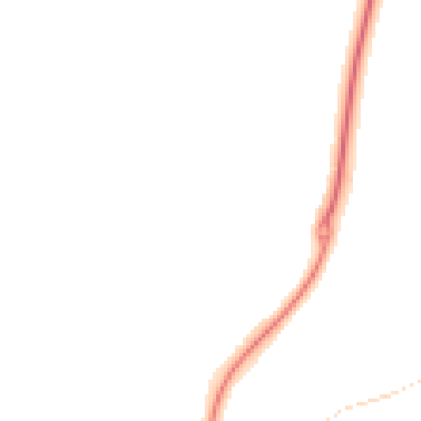 Night-time road noise heatmap for ST19 5FP