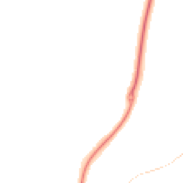 Night-time road noise heatmap for ST19 5FT