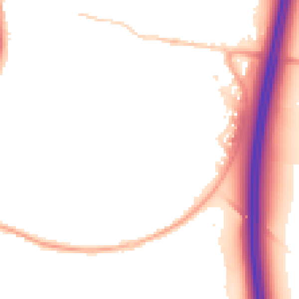 Night-time road noise heatmap for ST19 5HU