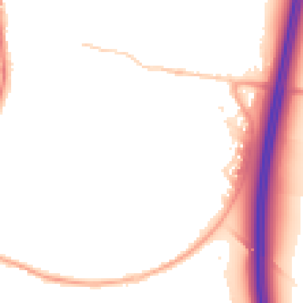 Night-time road noise heatmap for ST19 5JG