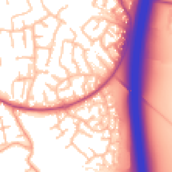 Daytime road noise heatmap for ST19 5JJ