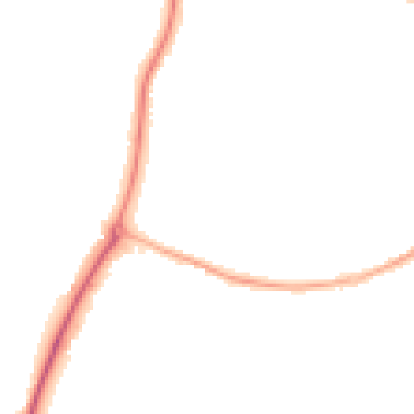 Night-time road noise heatmap for ST19 5LW