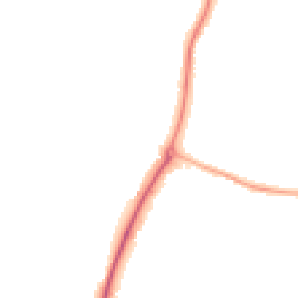 Night-time road noise heatmap for ST19 5NH