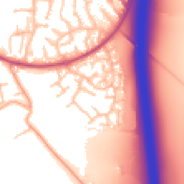 Daytime road noise heatmap for ST19 5SS