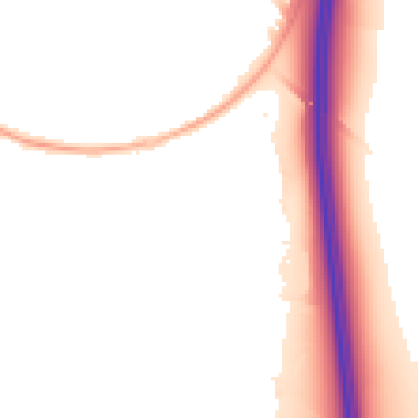 Night-time road noise heatmap for ST19 5SS
