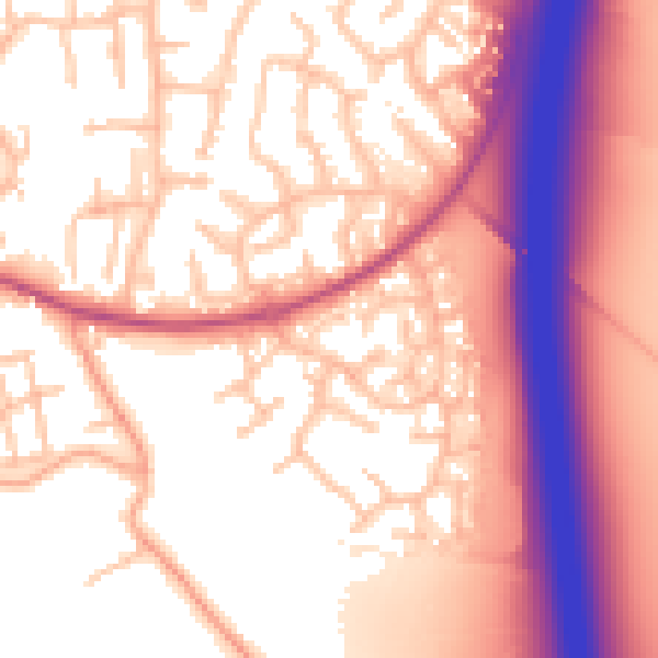 Daytime road noise heatmap for ST19 5SU