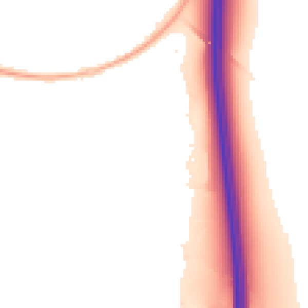 Night-time road noise heatmap for ST19 5TE
