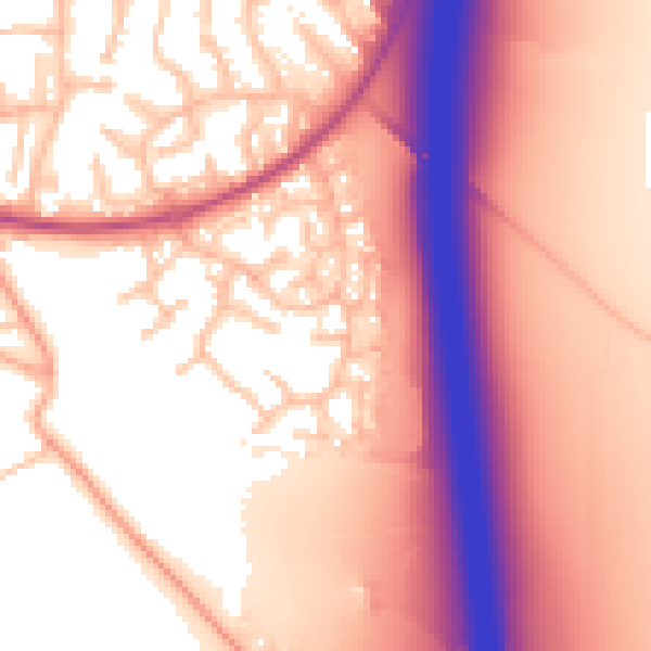 Daytime road noise heatmap for ST19 5TF