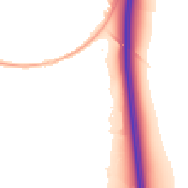 Night-time road noise heatmap for ST19 5TF