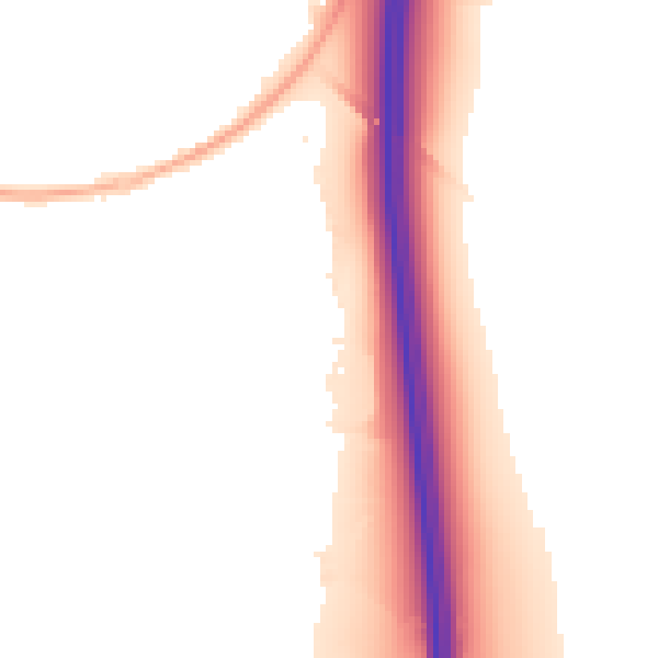 Night-time road noise heatmap for ST19 5TG