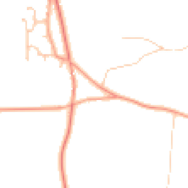 Daytime road noise heatmap for ST19 9AB