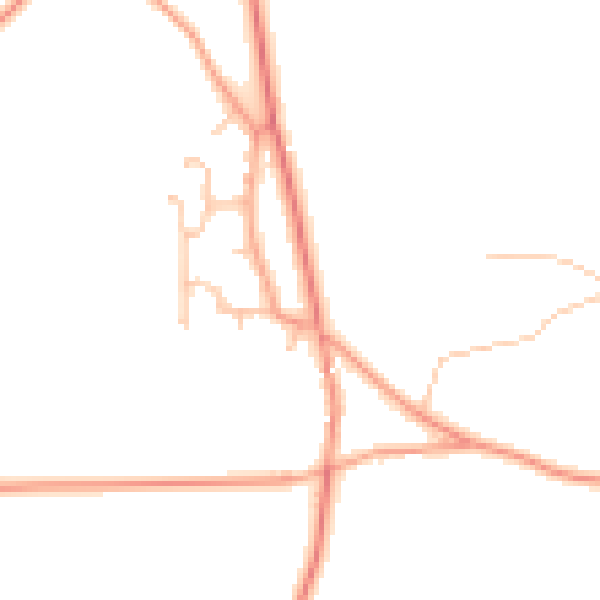 Daytime road noise heatmap for ST19 9AE
