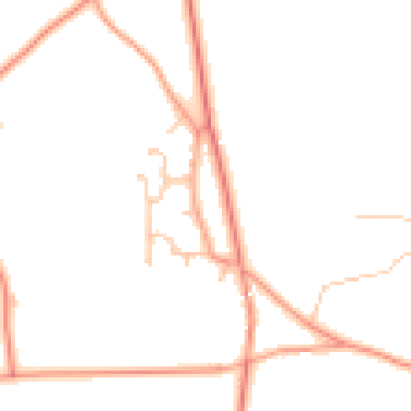 Daytime road noise heatmap for ST19 9AG