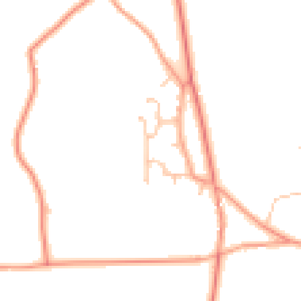 Daytime road noise heatmap for ST19 9AH