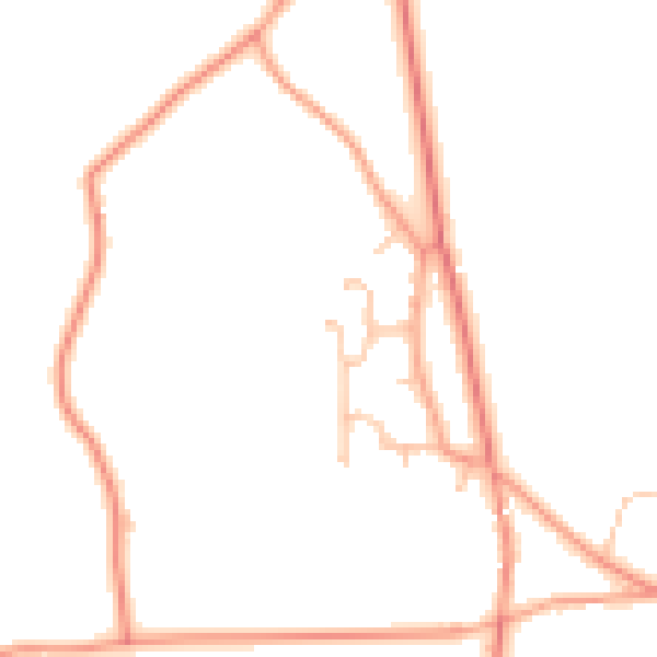 Daytime road noise heatmap for ST19 9AL