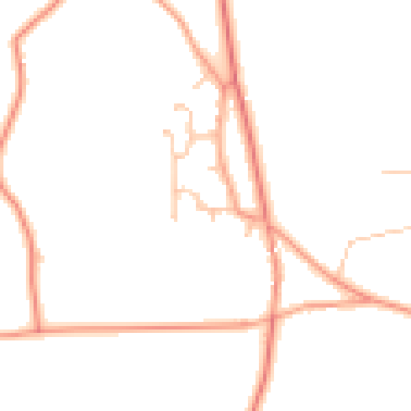 Daytime road noise heatmap for ST19 9AN