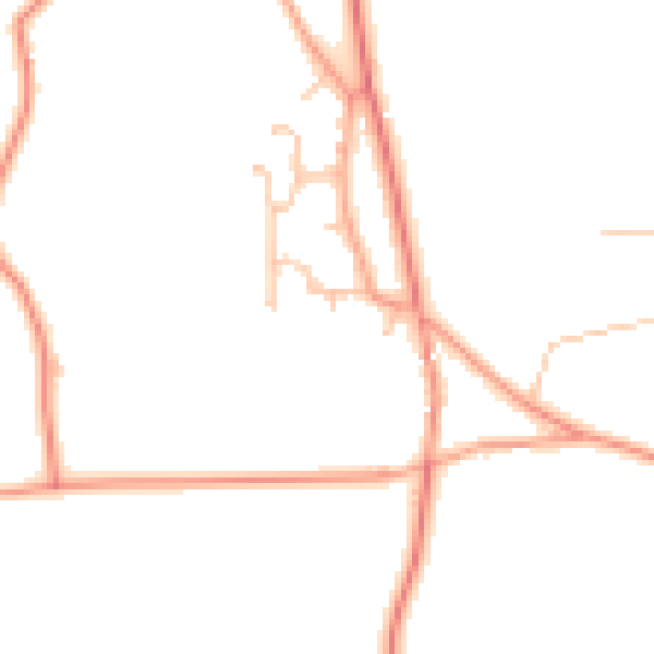 Daytime road noise heatmap for ST19 9AW