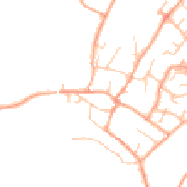 Daytime road noise heatmap for ST19 9BB