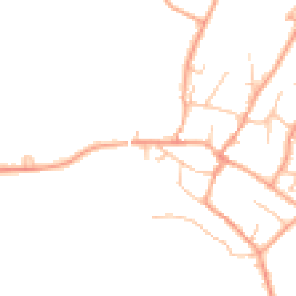 Daytime road noise heatmap for ST19 9BD