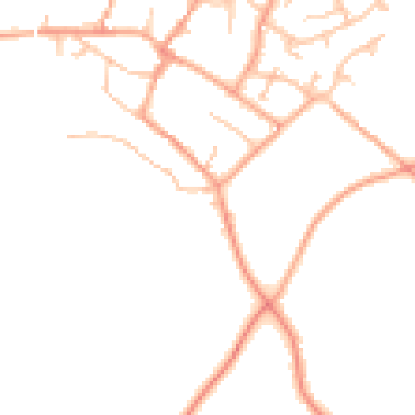 Daytime road noise heatmap for ST19 9BP