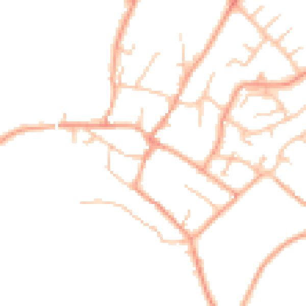 Daytime road noise heatmap for ST19 9BS