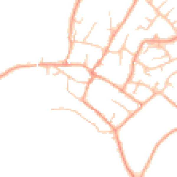 Daytime road noise heatmap for ST19 9BT