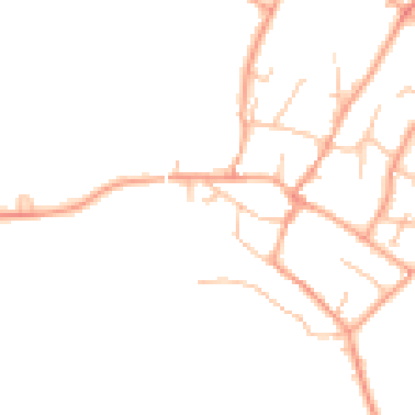Daytime road noise heatmap for ST19 9DU