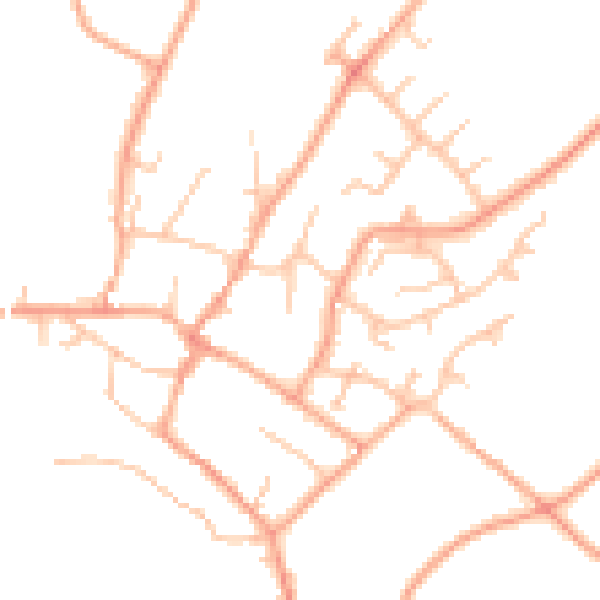 Daytime road noise heatmap for ST19 9EH