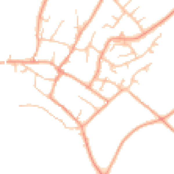 Daytime road noise heatmap for ST19 9ET