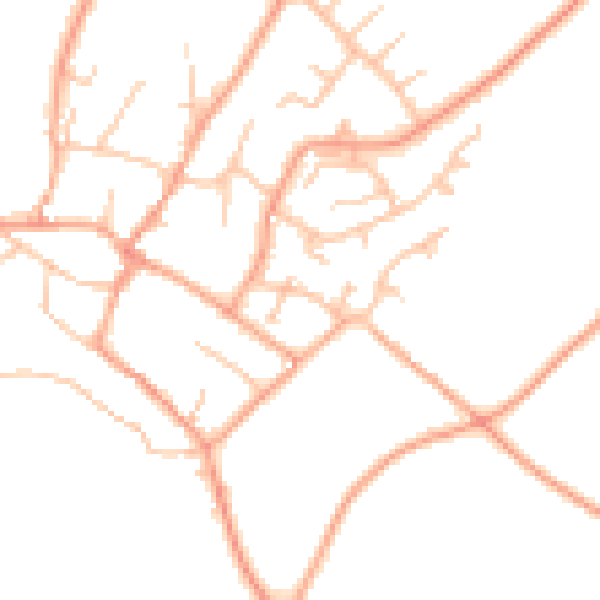 Daytime road noise heatmap for ST19 9EZ