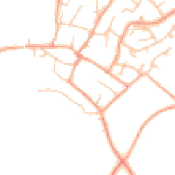 Daytime road noise heatmap for ST19 9FA