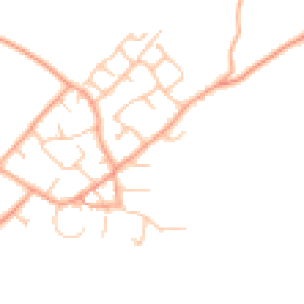 Daytime road noise heatmap for ST19 9FB