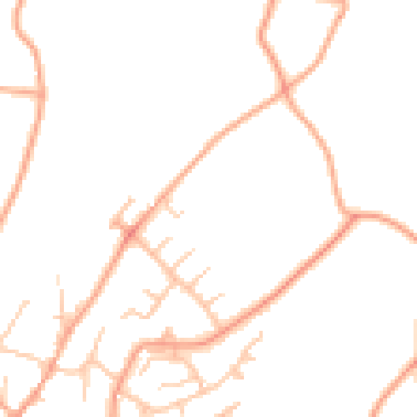 Daytime road noise heatmap for ST19 9FF