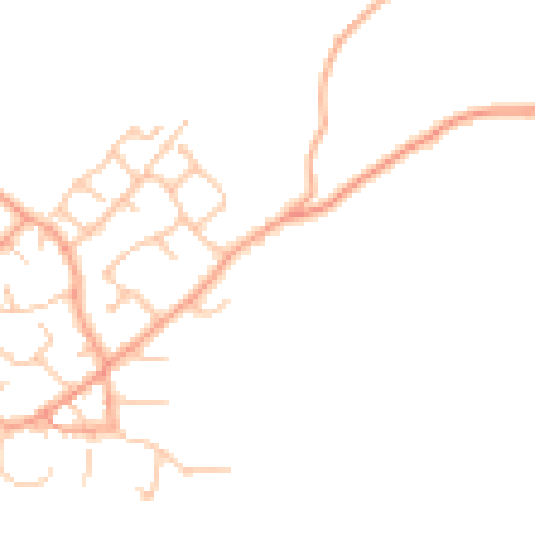 Daytime road noise heatmap for ST19 9FL