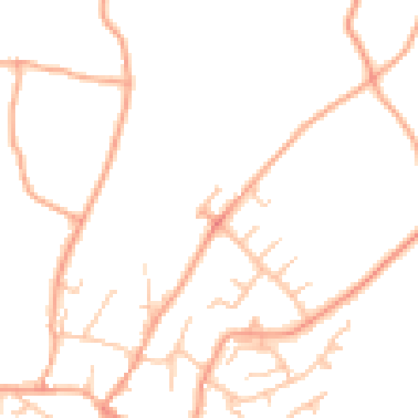 Daytime road noise heatmap for ST19 9GA