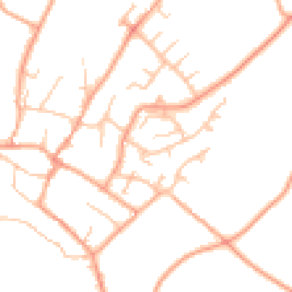 Daytime road noise heatmap for ST19 9HH