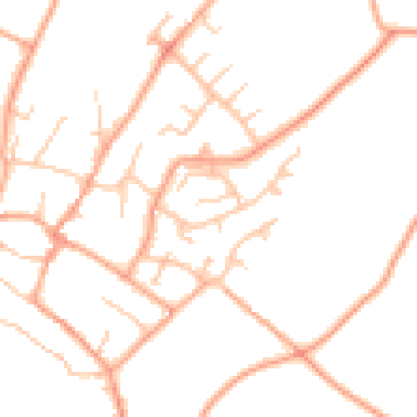 Daytime road noise heatmap for ST19 9HL