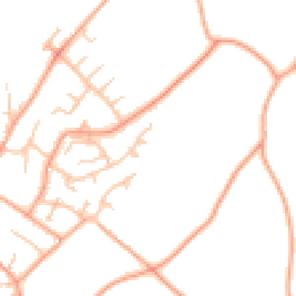 Daytime road noise heatmap for ST19 9HR