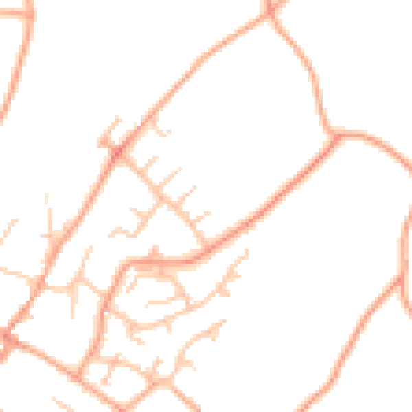 Daytime road noise heatmap for ST19 9HY