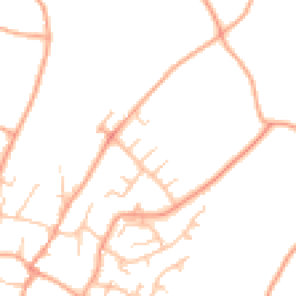Daytime road noise heatmap for ST19 9JA