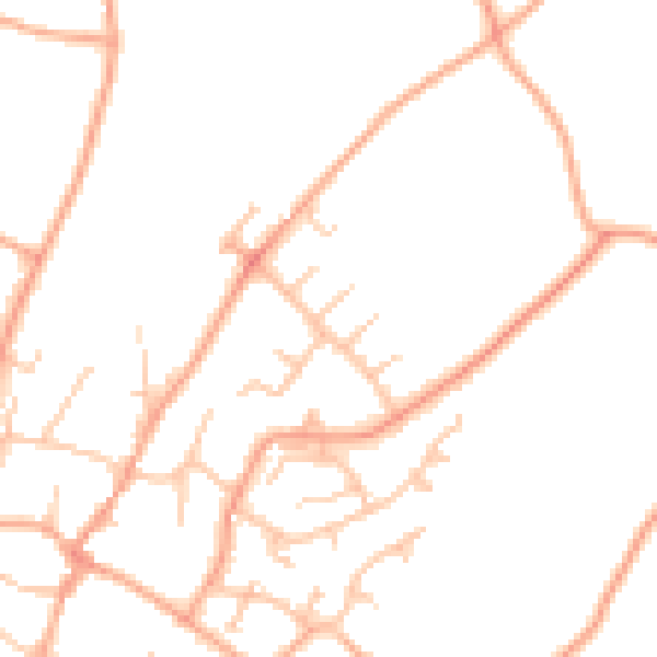 Daytime road noise heatmap for ST19 9JD