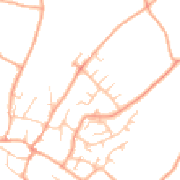 Daytime road noise heatmap for ST19 9JF