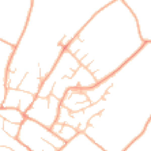 Daytime road noise heatmap for ST19 9JQ