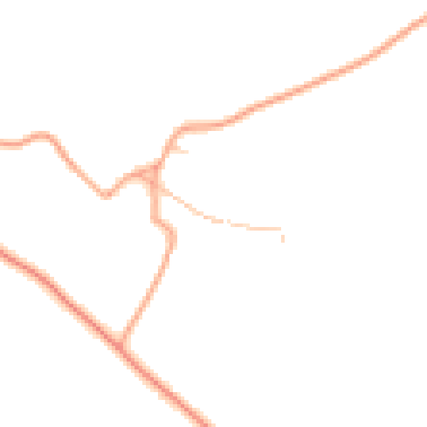 Daytime road noise heatmap for ST19 9JT