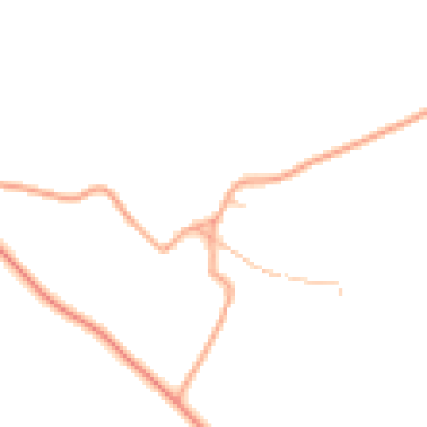 Daytime road noise heatmap for ST19 9JU