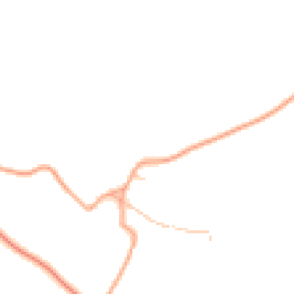 Daytime road noise heatmap for ST19 9JY