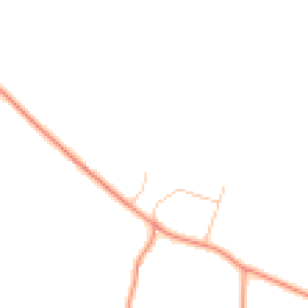 Daytime road noise heatmap for ST19 9LF
