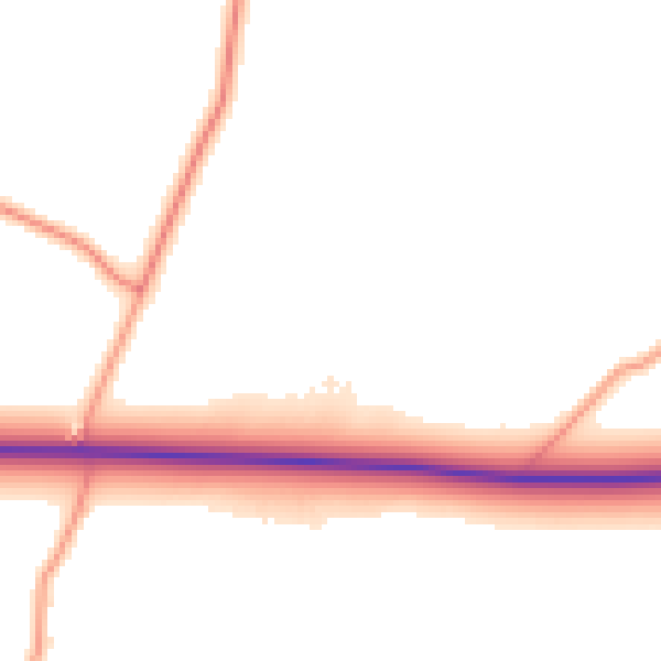 Daytime road noise heatmap for ST19 9LH