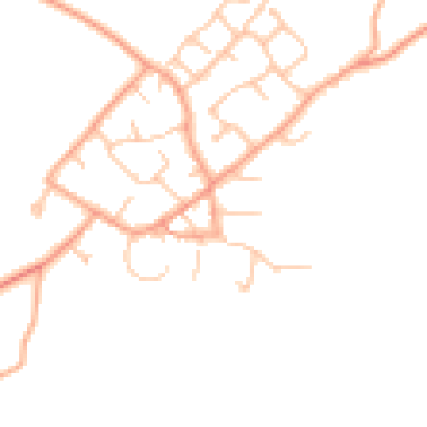 Daytime road noise heatmap for ST19 9NG